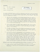 Letter from A. G. Sandoval to John T. Lassiter re: Marcabeli Trail, September 30, 1943
