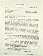 Letter from John T. Lassiter to S. J. Perlman re: Marcabeli trail, September 26, 1943