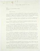 Letter from Luis A. Mora to Director de la Mision Tecnica Orense, September 7, 1943