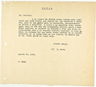 Letter from L. Mora to Dr. Gattoni, August 20, 1943