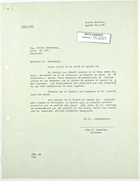 Letter from John T. Lassiter to Stefan Rosenberg, August 20, 1943