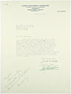 Letter from Harry E. Fisher to John T. Lassiter re: Luis A. Mora, August 9, 1943