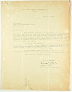 Letter from Ernesto Witt to Mr. Lassiter, May 29, 1943