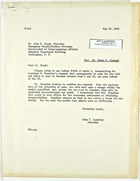 Letter from John T. Lassiter to John M. Clark re: Lawrence U. Chandler, May 27, 1943