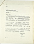 Letter from John T. Lassiter to John M. Clark re: Map of El Oro, March 25, 1943