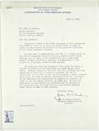 Letter from John M. Clark to John T. Lassiter re: Forest Resources Project, April 3, 1943