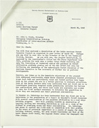 Letter from I.T. Haig to John M. Clark re: Latin American Forest Resource Project, March 30, 1943