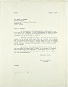 Letter from John T. Lassiter to Edwin R. Kinnear re: Mr. McGonigle's launch for sale, April 1, 1943