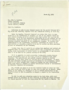 Letter from John M. Clark to John T. Lassiter re: General Report and project feasibility, March 31, 1943