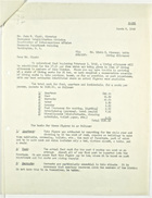 Letter from John T. Lassiter to John M. Clark re: Living Allowance, March 5, 1943