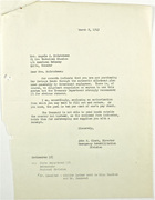 Letter from John M. Clark to Angela S. McCutcheon re: War Savings Bonds, March 2, 1943