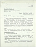 Letter from John T. Lassiter to Charles O'Neill re: General items contained in reports submitted January 9, 1943, March 1, 1943