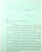 Letter from Confederacion Obrera to John T. Lassiter, July 13, 1943