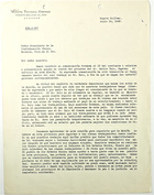 Letter from John T. Lassiter to Confederacion Obrera, July 16, 1943