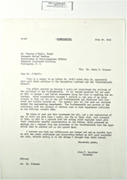 Letter from John T. Lassiter to Charles O'Neill, July 30, 1943