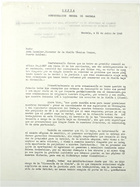 Copy of Letter from Jorge Salazar to John T. Lassiter, July 21, 1943