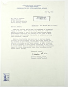 Letter from Charles O'Neill to John T. Lassiter re: Cattle, May 14, 1943