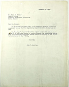 Letter from John T. Lassiter to Edwin R. Kinnear re: Engineering Report, November 29, 1942