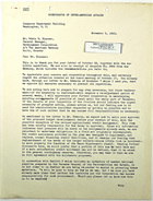 Letter from John M. Clark to Edwin R. Kinnear, November 9, 1942