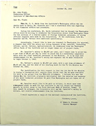 Letter from Edwin R. Kinnear to John Floyd re: El Oro Financial Affairs & Procedure, October 28, 1942