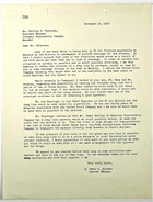 Letter from Edwin R. Kinnear to Phillip G. Paterson re: Equipment for Drainage Ditches in El Oro Province, November 13, 1942