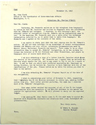 Letter from Edwin R. Kinnear to John Clark re: Allen Edwards' Resignation, November 19, 1942