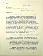 Letter from Edwin R. Kinnear to John Clark re: Allen Edwards, October 29, 1942