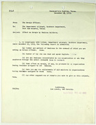 Memo from H. Killian, HQ McAllen, TX, to Dept. Adjutant, So. Dept., Fort Sam Houston, TX re: Effect of Mexican Soldiers on Morale, December 13, 1919