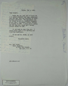 Letter from Armin H. Meyer to Nuvart Parseghian Mehta, May 5, 1965