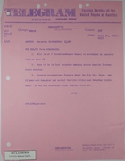 Telegraph from Armin H. Meyer to Bureau of Near Eastern Affairs re Upcoming Stay in D.C. Area, June 22, 1965.