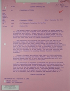 Airgram from Armin H. Meyer to Department of State re: No Diplomatic Exemption for Gas Tax, September 9, 1965
