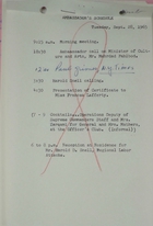 Ambassador's Schedule for September 28, 1965