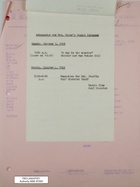 Ambassador and Mrs. Meyer's Social Calendar, October 3-4, 1965