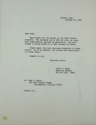 Letter from U.S. Ambassador Armin H. Meyer to Dr. John G. Meyer, re: South Dakota property, October 25, 1965