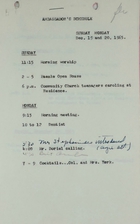 Ambassador's Schedule, December 19 and 20, 1965