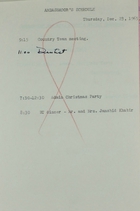 Ambassador's Schedule, December 23, 1965