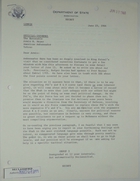 Letter from John W. Howison to Armin H. Meyer re: Discussions with Shah about Military Aid, June 23, 1966