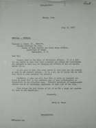 Typewritten Letter from Armin H. Meyer to Theodore L. Eliot, Country Director for Iran, Bureau of Near Eastern and South Aslan Affairs, July 12, 1966