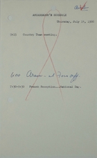 Ambassador's Schedule, July 14, 1966