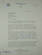 Letter from Theodore L. Eliot to Armin H. Meyer re: Military Sales to Iran, July 20, 1966