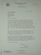 Letter from Theodore L. Eliot to Armin H. Meyer re: Letter to Senator Dirksen, July 20, 1966