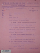 Incomplete Telegram to Secretary of State re: Military Sales to Iran, August 1, 1966