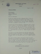 Letter from Theodore L. Eliot, Jr. (U.S. Department of State) to Armin H. Meyer, re: Military sales to Iran, August 4, 1966