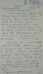 Handwritten Postscript to 