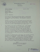 Letter Theodore L. Eliot to Armin Henry Meyer re: LIMDIS Communications, July 13, 1966