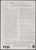 Boletín informativo / Célula Central en Europa del Partido Obrero Revolucionario. (b2963668)
