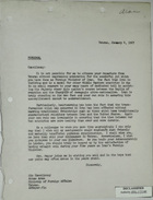 Letter from Armin H. Meyer to Abbas Aram re: Aram Leaving Foreign Minister Post, January 4, 1967