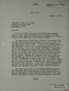 Letter from Armin H. Meyer to Theodore L. Eliot, Jr. re: Military Budget, January 25, 1967