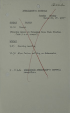 Ambassador's Schedule, March 26-27, 1967