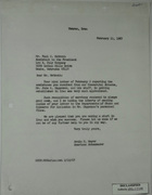 Letter from Armin H. Meyer to Paul C. McGrath re: Letter of Thanks for Services Provided by John K. Hagemann, February 11, 1967